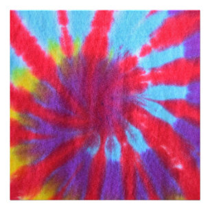 Retro Tie Dye Design Fototryck