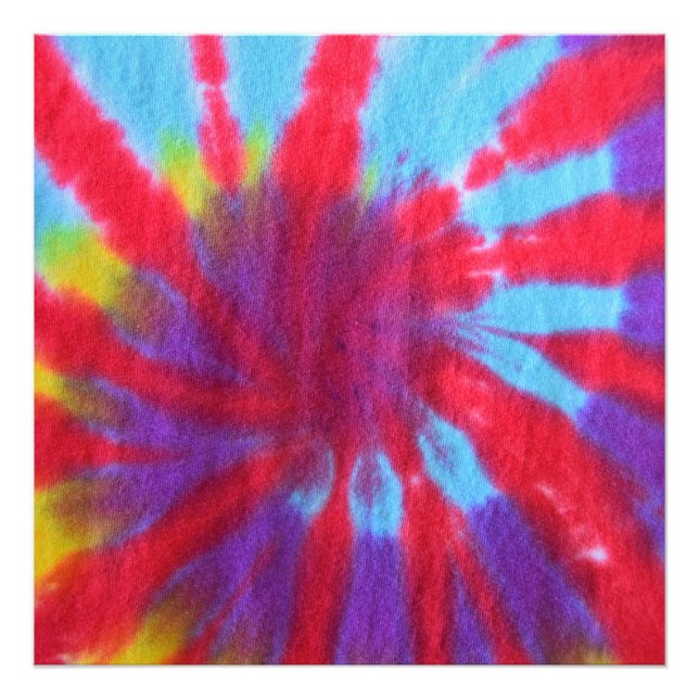 Retro Tie Dye Design Fototryck (Framsidan)