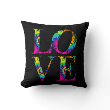 Retro Tie Dye Kärlek Typografi