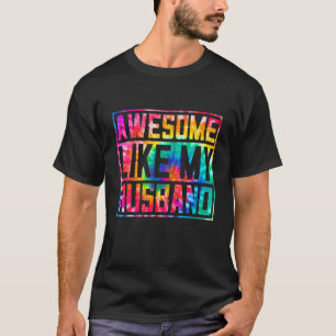 Retro Tie Dye Parents Day Fantastisk som mitt Make T Shirt