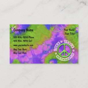Retro Tie Dye Thmet Visitkort
