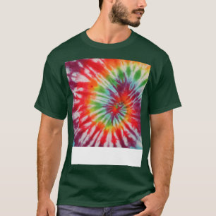 Retro Tie Dyed Mönster Colorful T Shirt