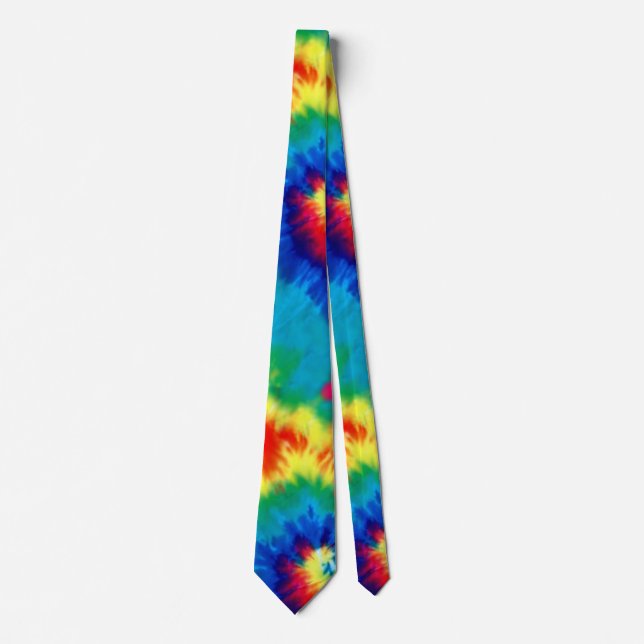 Retro Tie färgat Psychedelic Slips (Framsida)