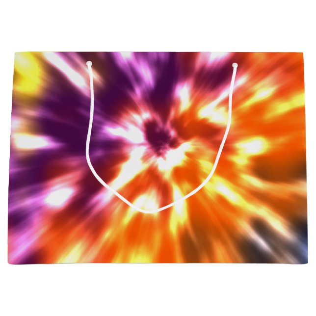 Retro Tiefärg färgrika Boho för Hippy fred (Framsidan)