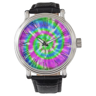 Retro Tiefärg färgrika Boho för Hippy fred Armbandsur