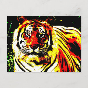 Retro Tiger-popup Vykort