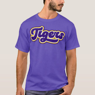 Retro Tigers Lila och Guld T Shirt