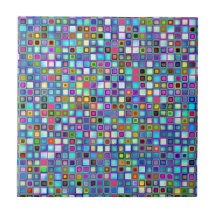 Retro Tiles Mönster med flera färger: Kindergarten