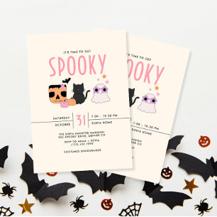 Retro Time to Get Spooky Halloween fest Inbjudningar