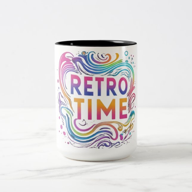 "Retro Time" Två-Tonad Mugg (Center)