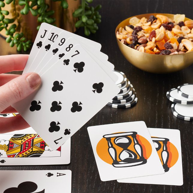 Retro timerglas Minimalistisk Tid Casinokort (Skapare uppladdad)