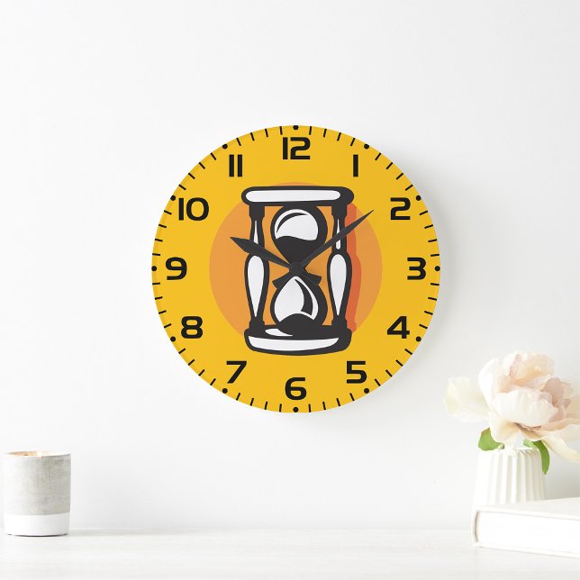 Retro timerglas Minimalistisk Tid Stor Klocka (Skapare uppladdad)
