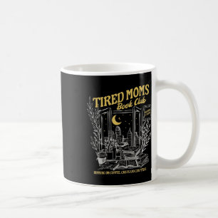 Retro Tired Mammor Bok Klubb Bookish Booktrovert m Kaffemugg