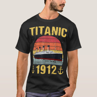 Retro Titanic 1912 Cruise Vessel Vintage Frakt T Shirt