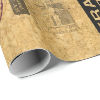 Retro Titta i scenen och resaStämplar figursätta P Presentpapper