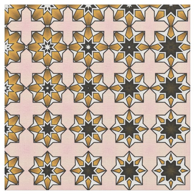 Retro tittar mönster i sola, svart och rosa tyg (Närbild)