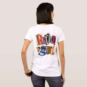 Retro tjej, Retro Collage “Retro Girl” Typografi, T Shirt