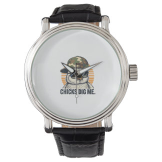Retro Tjejer Gillar Mig Påsk Kamouflage Små Pojkar Armbandsur