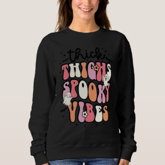 Retro Tjocka Lår Skumma Vibbar Boo Spöke Kostym T Shirt