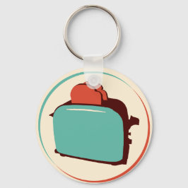 Retro Toaster Keychain/Charm Nyckelring