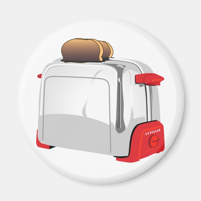 Retro Toaster Magnet (Framsidan)