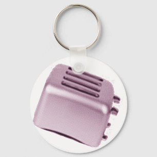 Retro Toaster - rosa Nyckelring