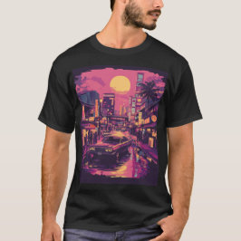 Retro Tokyo Sunset T Shirt