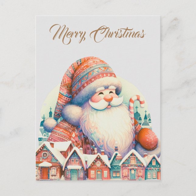 Retro tomtby vykort (Framsida)