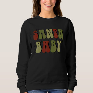Retro Tomte Baby Jul Merry Xmas för Män Kvinnor T Shirt
