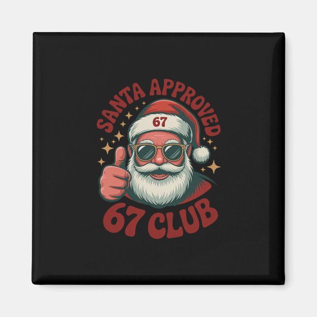 Retro Tomte Godkänd 67 - Clic Jul 67 Meme  Magnet (Framsidan)