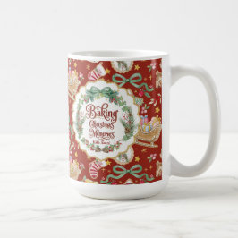 Retro Tomte Julbakning Kakor Röda med Mormor  Kaffemugg