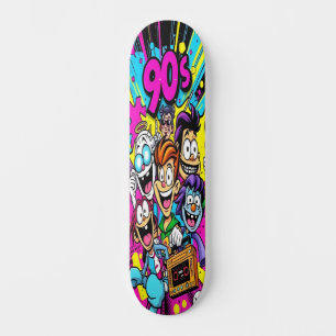 Retro Toon Chaos Edition 4 Mini Skateboard Bräda 18,5 Cm