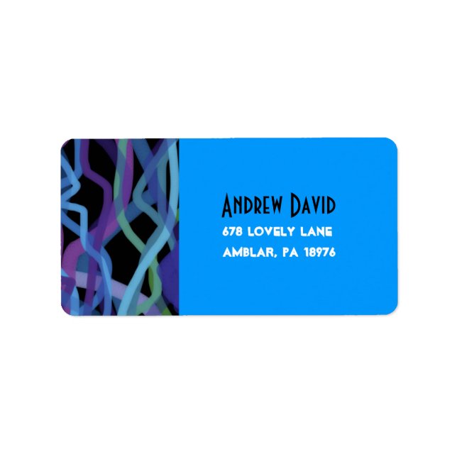 Retro Torah Pub Bat mitzvah Returadress Sticker Adressetikett (Framsidan)