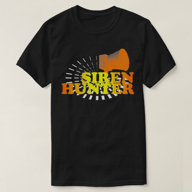 Retro Tornado Siren Hunter T Shirt (Design framsida)