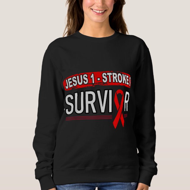 Retro Tougher Than Stroke Survivor Jesus T Shirt (Framsida)