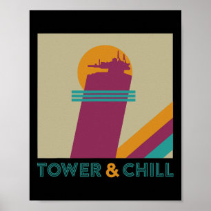 Retro Tower Och Chill - Gamer Titan Jägare Warlock Poster