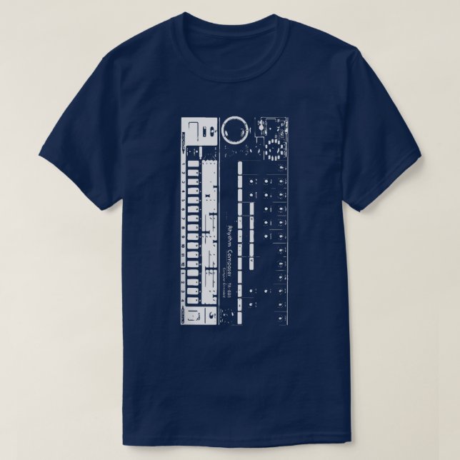 Retro TR808 Synthesizer EDM Dance Music Musician T Shirt (Design framsida)