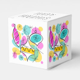 Retro Träd Baubles Glad helg Classic Presentaskar