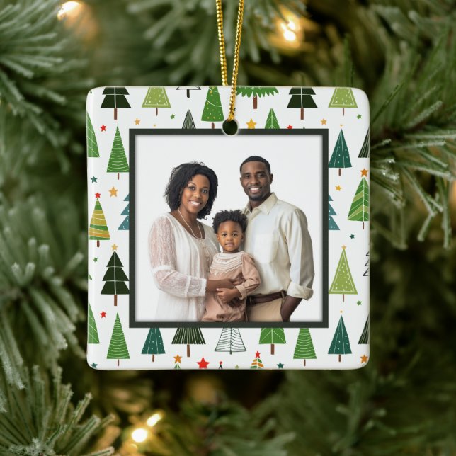 Retro Träd Julgransprydnad Keramik (Träd)