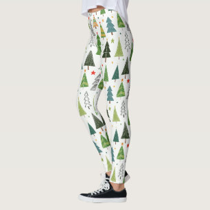 Retro Träd Leggings