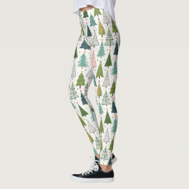 Retro Träd Leggings
