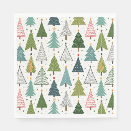 Retro Träd Pappersservett