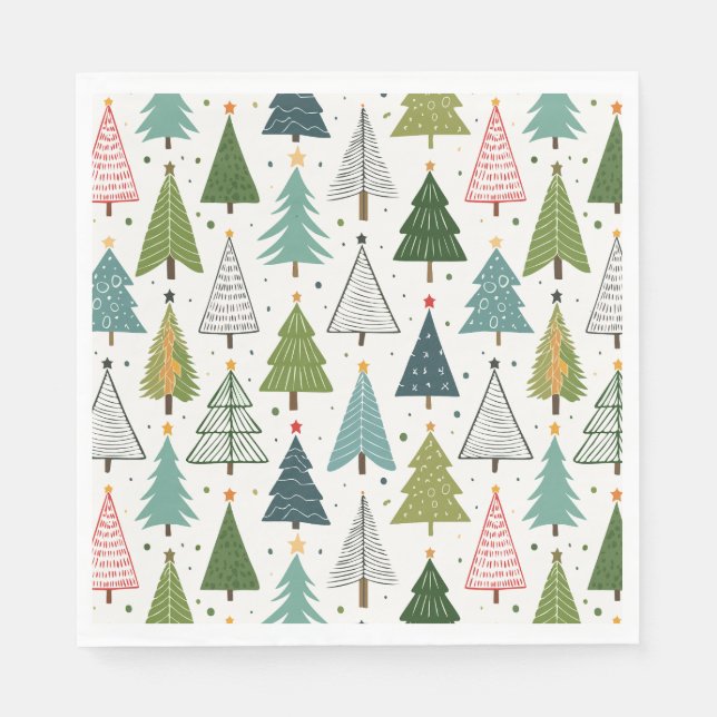 Retro Träd Pappersservett (Framsidan)