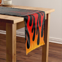 Retro Traditional Hot rod Flames Anpassningsbar Tä