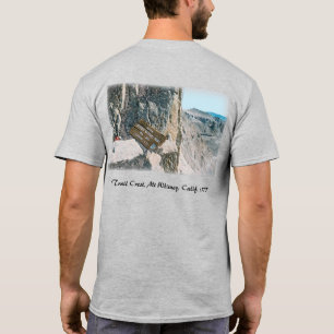 Retro Trail Vapensköld Signboard Mt Whitney, Kali T Shirt