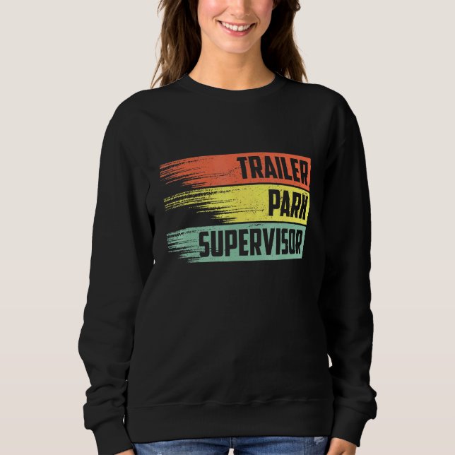 Retro Trailer Park Supervisor T Shirt (Framsida)