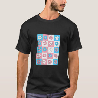 Retro transgender Flower LGBT Pride Month Proud Al T Shirt