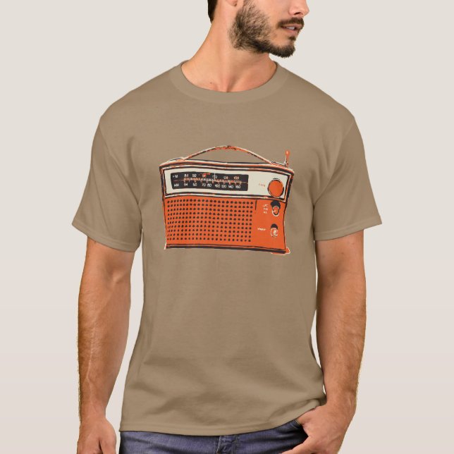 retro transistor t-shirt (Framsida)