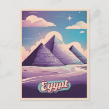 Retro Travel 80s Synthwave Ancient Egypten Pyramid