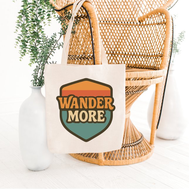 Retro Travel Badge Tote Bag Design Tygkasse (Skapare uppladdad)